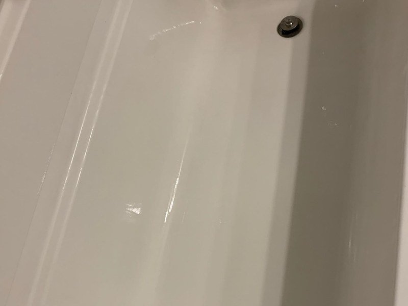 After — Clean bathtub