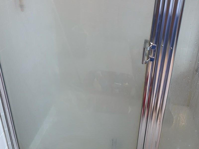 Before — Cloudy shower glass