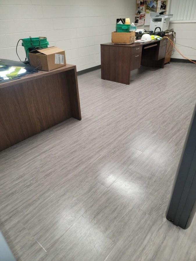 After — Office space floor restored